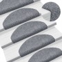 10 db öntapadós lépcsőszőnyeg 65 x 21 x 4 cm világosszürke félkör alakú nagy