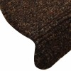 10 db öntapadós lépcsőszőnyeg 65 x 21 x 4 cm barna félkör alakú nagy