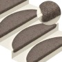 10 db öntapadós lépcsőszőnyeg 65 x 21 x 4 cm bézs félkör alakú nagy