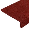 10 db öntapadós lépcsőszőnyeg 65 x 21 x 4 cm bordói téglalap alakú széllel