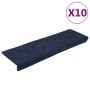 10 db öntapadós lépcsőszőnyeg 65 x 21 x 4 cm antracit téglalap alakú széllel
