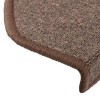 10 db 65 x 24 x 4 cm kávébarna félkör alakú lépcsőszőnyegek