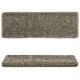 10 db szürke lépcsőszőnyeg 65x21x4 cm