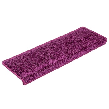 10 db lépcsőszőnyeg 65 x 21 x 4 cm lila téglalap alakú széllel