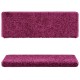 10 db ibolyaszínű lépcsőszőnyeg 65 x 25 cm