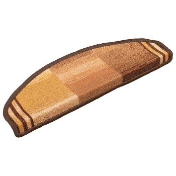 10 db barna öntapadó lépcsőszőnyeg 65x21x4 cm