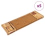 5 db bézs öntapadó lépcsőszőnyeg 65x21x4 cm