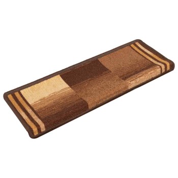 10 db barna öntapadó lépcsőszőnyeg 65x21x4 cm