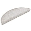 15 db szizál hatású platina öntapadó lépcsőszőnyeg 56x17x3 cm