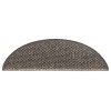 15 db szizál hatású szürke-bézs lépcsőszőnyeg 56 x 17 x 3 cm