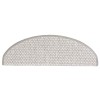 15 db szizál hatású platina öntapadó lépcsőszőnyeg 65x21x4 cm