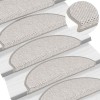 15 db szizál hatású platina öntapadó lépcsőszőnyeg 65x21x4 cm