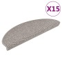 15 db szizál hatású ezüstszínű öntapadó lépcsőszőnyeg 65x21x4cm