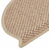 15 db szizál hatású homokszínű öntapadó lépcsőszőnyeg 65x21x4cm