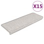 15 db szizál hatású platina öntapadó lépcsőszőnyeg 65x21x4 cm