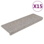 15 db szizál hatású ezüstszínű öntapadó lépcsőszőnyeg 65x21x4cm
