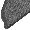 15 db bézs és szürke félkör alakú lépcsőszőnyeg 56 x 17 x 3 cm