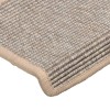 15 db ezüst színű, téglalap alakú szélű lépcsőszőnyeg 65 x 21 x 4 cm