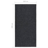 Antracitszürke koszfogó futószőnyeg 100 x 200 cm