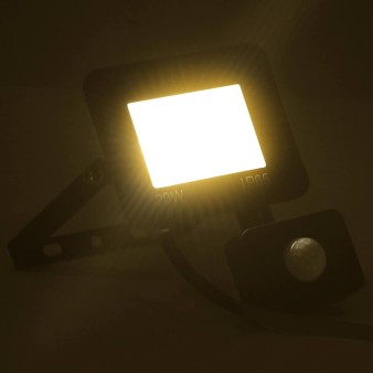 Meleg fehér fényű szenzoros led reflektor 20 w