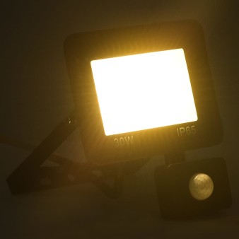 Meleg fehér fényű szenzoros led-reflektor 30 w