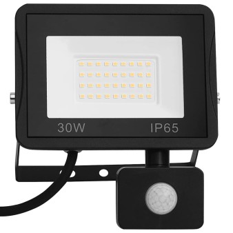 Meleg fehér fényű szenzoros led-reflektor 30 w