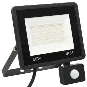 Meleg fehér fényű szenzoros led-reflektor 50 w