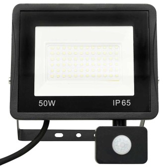 Hideg fehér fényű szenzoros led-reflektor 50 w