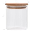 10 db üvegedény bambuszfedéllel 600 ml