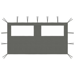 Antracitszürke ablakos pavilonfal 4 x 2 m