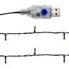 Rózsaszín led-es karácsonyi füzér 5 m