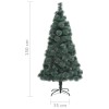 Zöld pet műkarácsonyfa állvánnyal 150 cm
