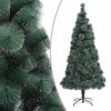 Zöld pet műkarácsonyfa állvánnyal 240 cm