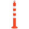 10 db polietilén forgalomterelő oszlop lánccal 75 cm