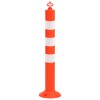 10 db polietilén forgalomterelő oszlop lánccal 75 cm
