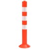 10 db polietilén forgalomterelő oszlop lánccal 75 cm