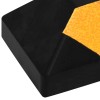 2 db gumi fényvisszaverő parkolóütköző 56 x 15 x 10 cm