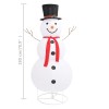 Dekoratív luxus szövet karácsonyi led-es hóember figura 180 cm