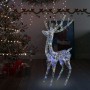 Színes xxl akril karácsonyi rénszarvas 250 led-del 180 cm