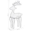 Rénszarvasos karácsonyi dísz hálóval és 306 led-del 60x24x89 cm