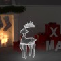 Rénszarvasos karácsonyi dísz hálóval és 306 led-del 60x24x89 cm