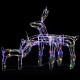 3 darabos rénszarvasos karácsonyi díszvilágítás 229 led-del