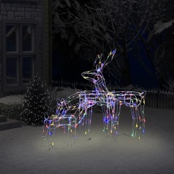 3 darabos rénszarvasos karácsonyi díszvilágítás 229 led-del