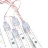 8 db 192 led-es meleg fehér bel-/kültéri meteor fényfüzér 30 cm