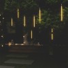 8 db 192 led-es meleg fehér bel-/kültéri meteor fényfüzér 30 cm