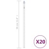 20 db 480 led-es hideg fehér bel-/kültéri meteor fényfüzér 30cm