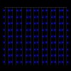 8 funkciós kék fényfüggöny 300 led-del 3 x 3 m