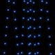 2 db napelemes 200 led-es kék kül- és beltéri fényfüzér