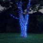 2 db 2x200 led-es kék bel-/kültéri napelemes fényfüzér