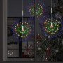 2 db kültéri karácsonyi többszínű tűzijátéklámpa 280 led 20 cm